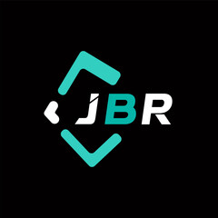 JBR creative minimalist letter logo. JBR unique vector initials alphabet letter logo design
