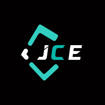 JCE creative minimalist letter logo. JCE unique vector initials alphabet letter logo design