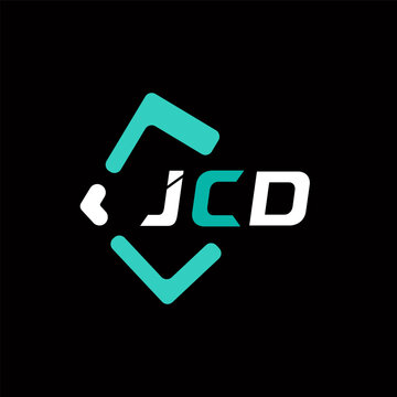 JCD creative minimalist letter logo. JCD unique vector initials alphabet letter logo design