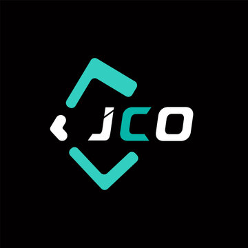 JCO creative minimalist letter logo. JCO unique vector initials alphabet letter logo design