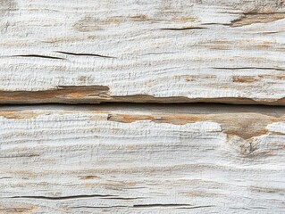 Fototapeta premium rustic white washed wooden texture, aged and weathered, featuring cracks and grain, evoking a sense of nostalgia and natural beauty