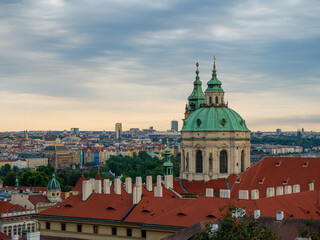 Obraz premium panoramic view of a church in Prague