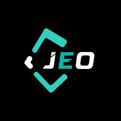 JEO creative minimalist letter logo. JEO unique vector initials alphabet letter logo design