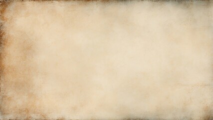 Obraz premium Ecru colored grunge texture background. Old paper texture with vignette