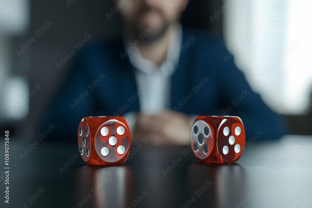Poster two rolling dice – a dynamic and exciting moment capturing the thrill of chance and gameplay