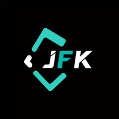 JFK creative minimalist letter logo. JFK unique vector initials alphabet letter logo design
