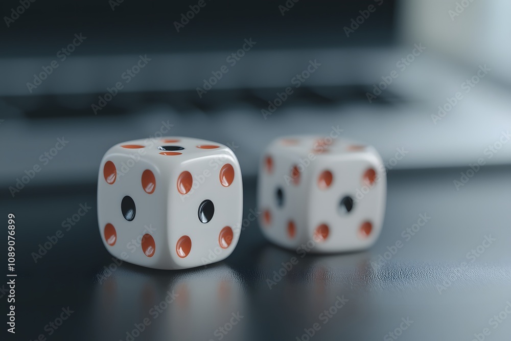 Poster two rolling dice – a dynamic and exciting moment capturing the thrill of chance and gameplay