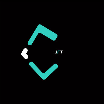 JFS creative minimalist letter logo. JFS unique vector initials alphabet letter logo design