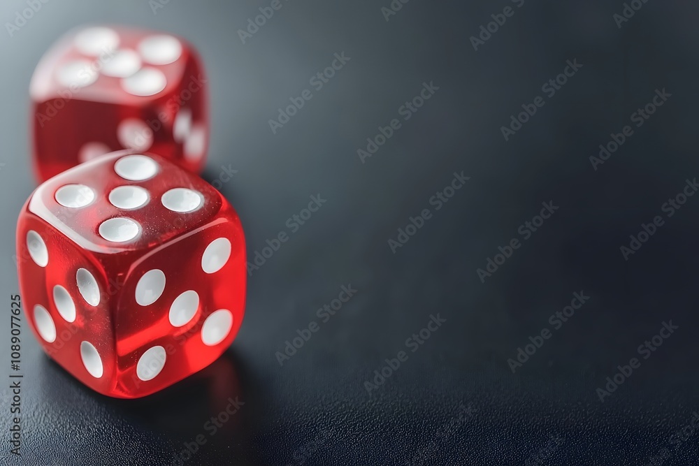 Poster two rolling dice – a dynamic and exciting moment capturing the thrill of chance and gameplay