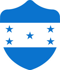 Shield Shape of Honduras Flag