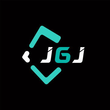 JGJ creative minimalist letter logo. JGJ unique vector initials alphabet letter logo design