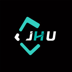 JHU creative minimalist letter logo. JHU unique vector initials alphabet letter logo design