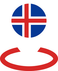 Location Icon of Iceland Flag