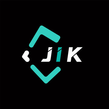 JIK creative minimalist letter logo. JIK unique vector initials alphabet letter logo design