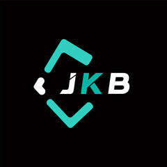 JKB creative minimalist letter logo. JKB unique vector initials alphabet letter logo design
