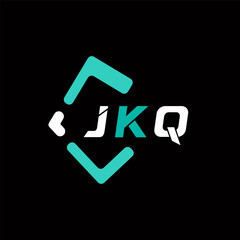 JKQ creative minimalist letter logo. JKQ unique vector initials alphabet letter logo design