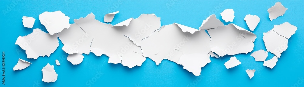 Poster a set of paper sheets flying isolated on transparent background. modern realistic illustration of wh