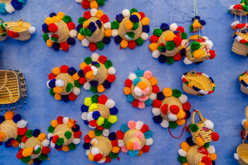 Headwear from Chefchaouen, Morocco in North Africa