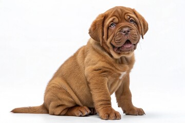 Obraz premium brown puppy dog isolated on white background