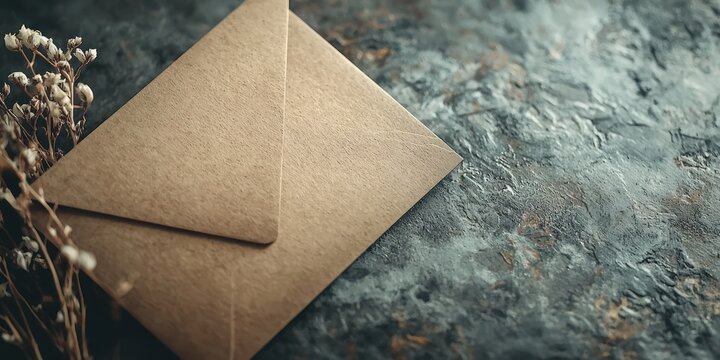 A close-up of a card mock-up with customizable text, set against a textured background