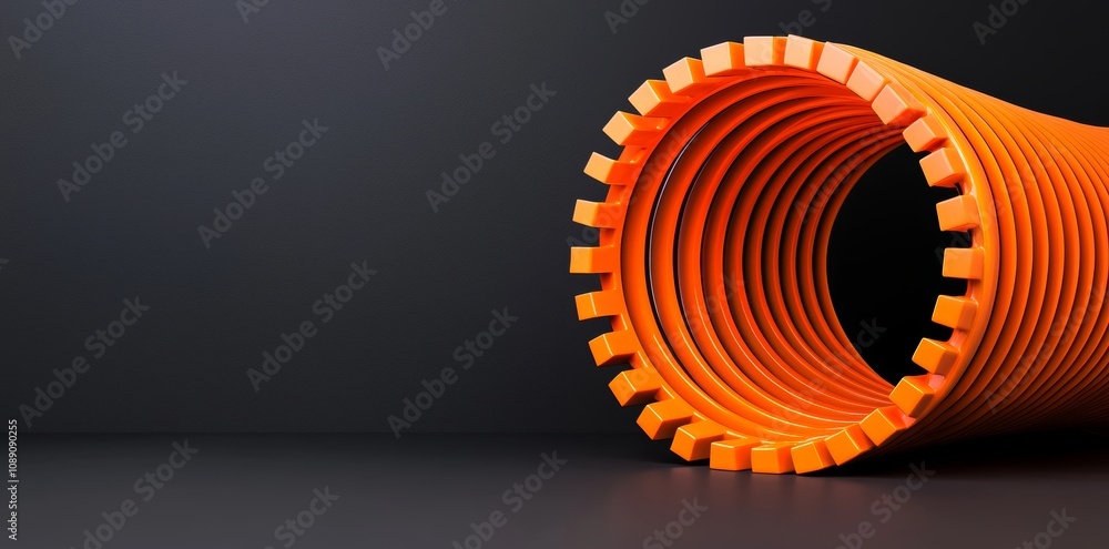 Poster the abstract circle has a vortex motion and glow effect. realistic 3d modern magic energy sphere. br