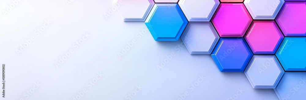 Poster a purple pastel medical and tech background with hexagon patterns and bright sparkles. raw modern ab