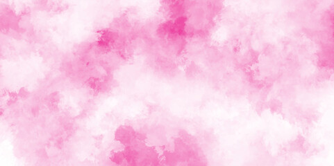 Fototapeta premium Abstract pink texture Oil painting background, Watercolor canvas for creative grunge design, pink smoke transparent effect overlay, Abstract coral shades aquarelle illustration.