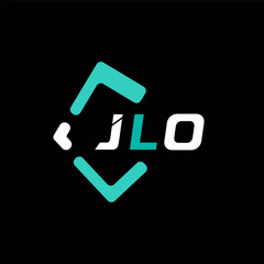JLO creative minimalist letter logo. JLO unique vector initials alphabet letter logo design