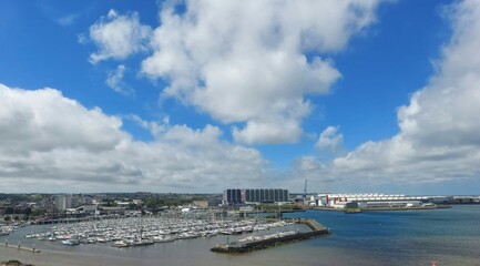 france quai de francemay 2 2024 A picturesque view of a bustling marina filled with numerous boats,...
