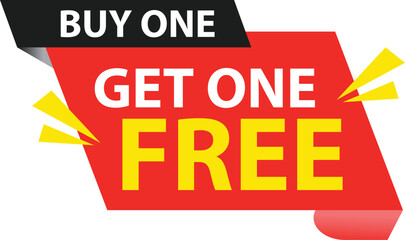 Buy one get one free Banner Sale vector template Online shop discount sale background for buy 1 get 1, Special Discount marketing poster design for web and Social. sale banner
