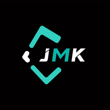 JMK creative minimalist letter logo. JMK unique vector initials alphabet letter logo design