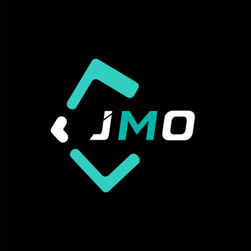 JMO creative minimalist letter logo. JMO unique vector initials alphabet letter logo design