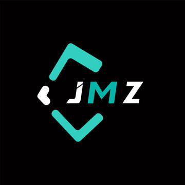 JMZ creative minimalist letter logo. JMZ unique vector initials alphabet letter logo design