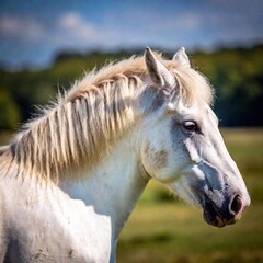 beautiful icelandic horse in nature