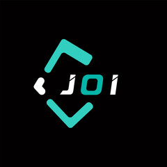 JOI creative minimalist letter logo. JOI unique vector initials alphabet letter logo design