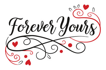 calligraphy with forever yours