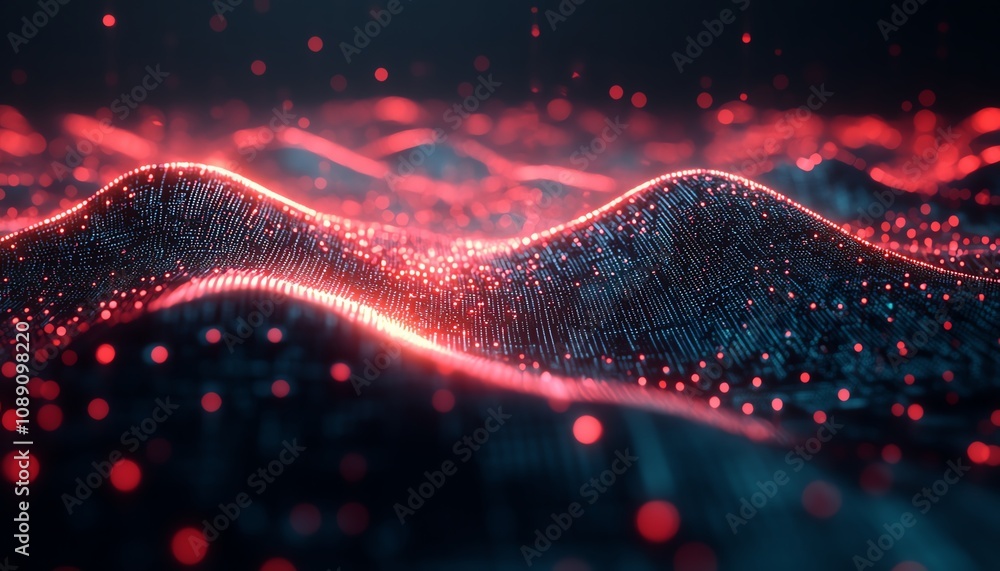 Poster artificial intelligence depicted in a futuristic technology web background, representing a virtual c