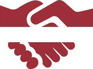 Latvia Flag on Handshake icon