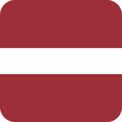 Latvia Flag Square Icon