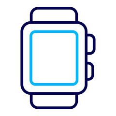 Smart watch Outline Color icon