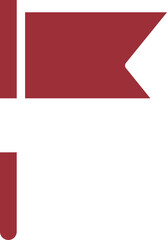 Naklejka premium Latvia Flag Crisp Icon