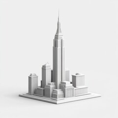 Iconic Skyscraper Architecture in the Heart of the City