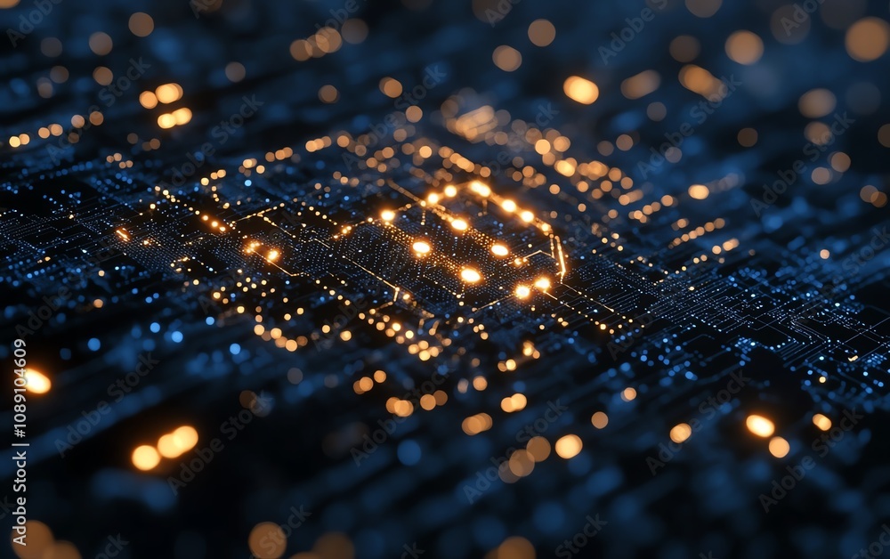Poster virtual ai concept in a tech web environment, artificial intelligence symbol, digital innovation, ad