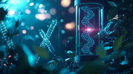 Glowing Bioreactor Producing Personalized Medicine Based on Genetic Makeup with AI Driven Analysis