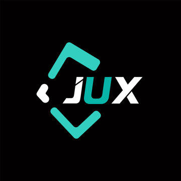 JUX creative minimalist letter logo. JUX unique vector initials alphabet letter logo design