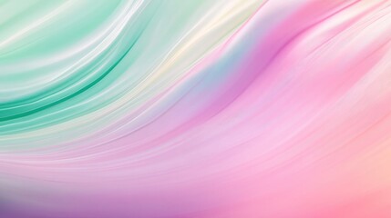 Fototapeta premium Pastel gradient background with soft blur showcasing vibrant hues of pink, green, and purple, perfect for design banners, packaging, or wallpaper.