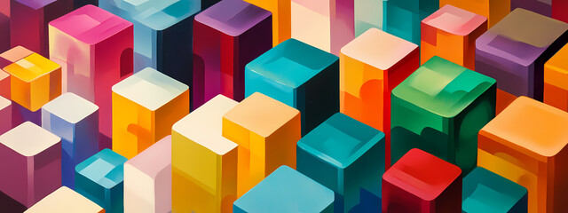 Obraz premium Stacked Vibrancy