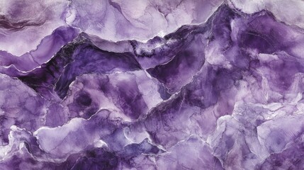 Vibrant amethyst watercolor texture featuring intricate layers and swirls, ideal for artistic backgrounds and creative design projects.