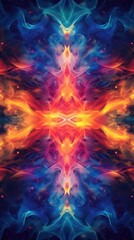 Fototapeta premium Abstract Symmetrical Flame Design