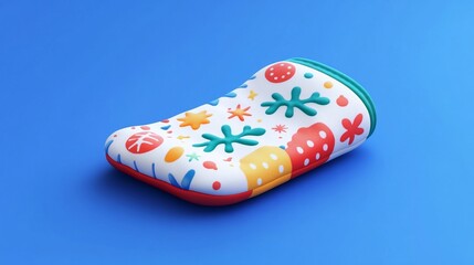 Festive Oven Mitt with Patterned Design for Holiday Cooking